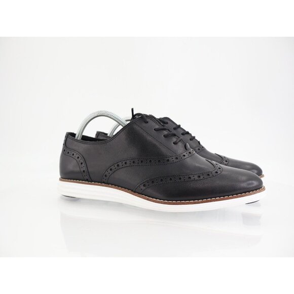 Cole Haan Women's OriginalGrand Wingtip Oxford Size 11 B Black Leather Lace Up - Picture 1 of 11